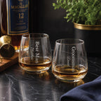 Personalised Groomsman Whisky Glass