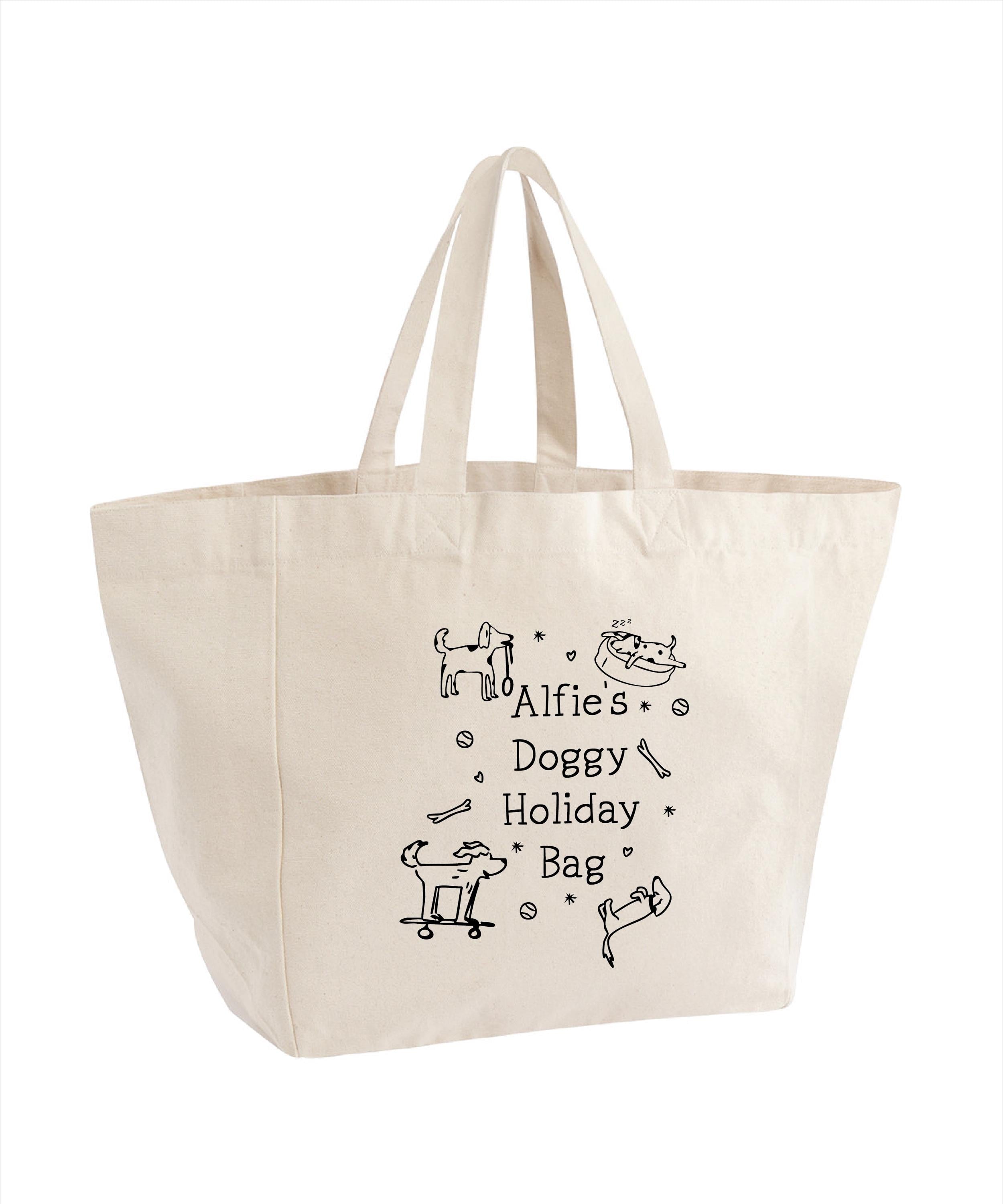 Personalised Doggy Holiday Bag