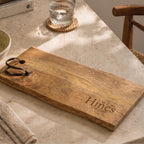 Personalised Long Wedding Mango Serving Board