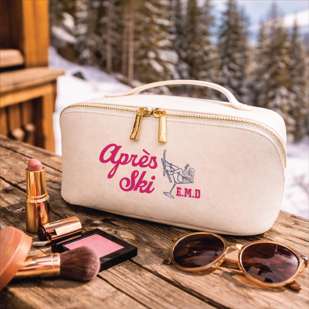 Personalised Open Flat Apres Ski Washbag