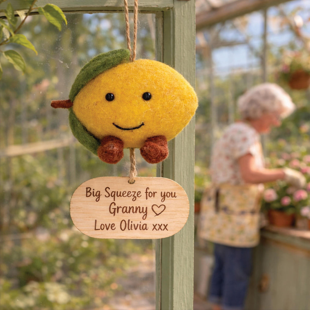 Personalised Felt Lemon Decoration