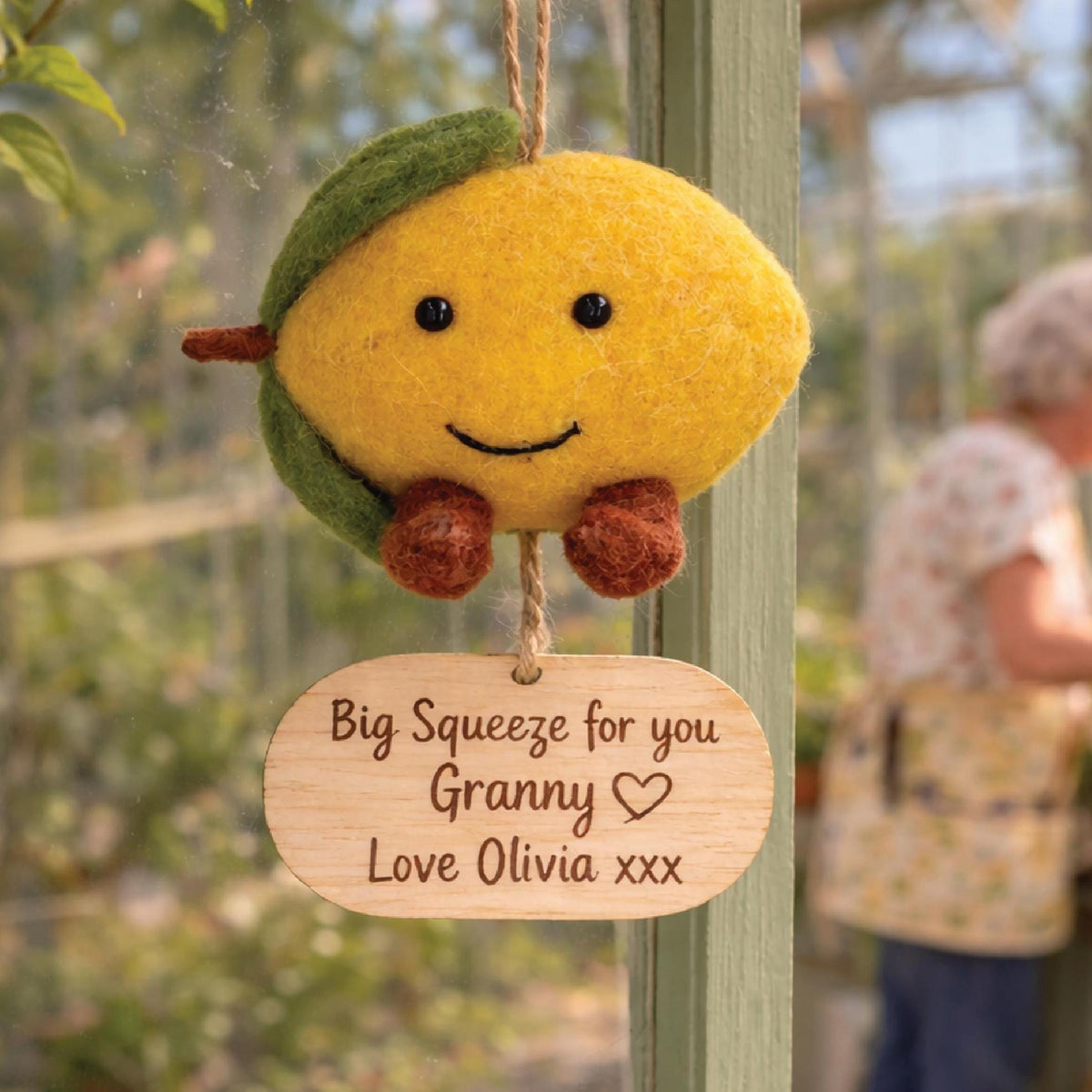 Personalised Felt Lemon Decoration