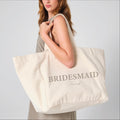 Oversized Personalised Bridal Party Tote Bag