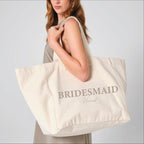 Oversized Personalised Bridal Party Tote Bag