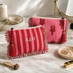 Personalised Lobster And Stripe Quilted Washbag