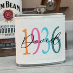 Personalised Birth Year 90th Birthday Hip Flask