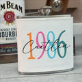 Personalised Birth Year 40th Birthday Hip Flask