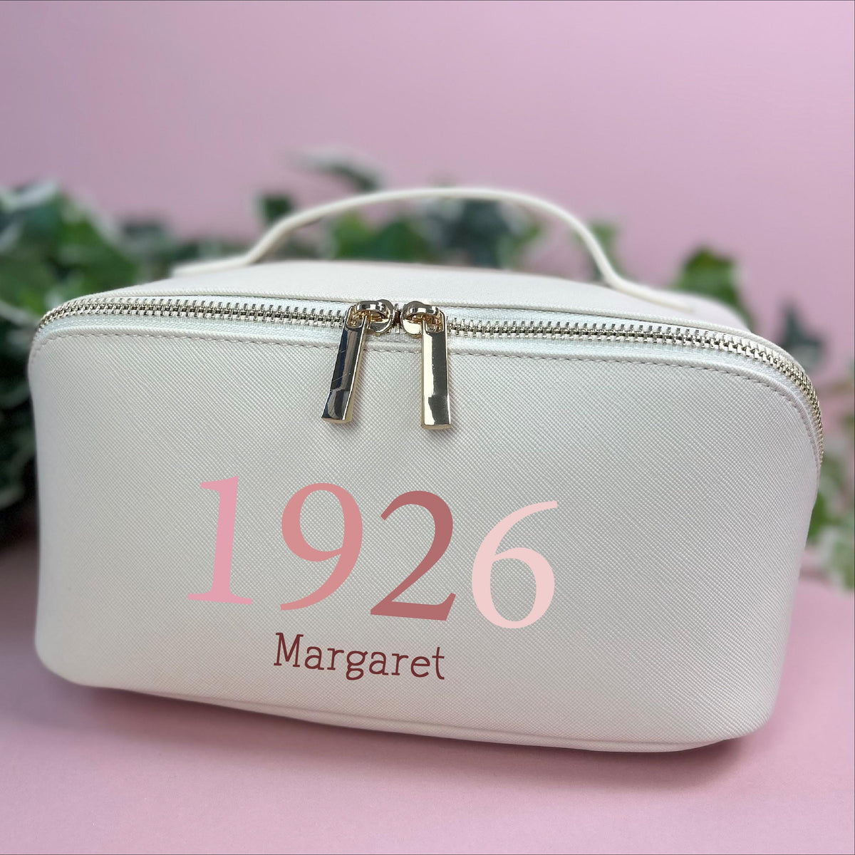 Personalised 100th Birthday Open Flat Washbag