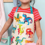 Personalised Wipeable Cotton Kids Dinosaur Apron