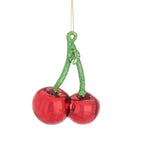 Personalised Glass Cherry Shaped Bauble