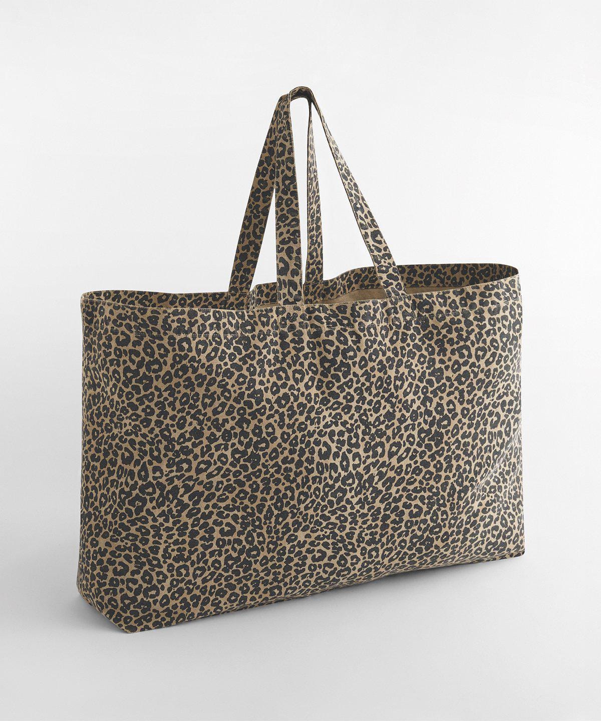 Personalised Oversized Leopard Tote Bag