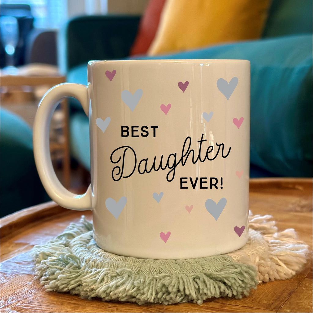 Best Daughter Ever Scattered Hearts Mug