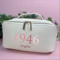Personalised 80th Birthday Open Flat Washbag