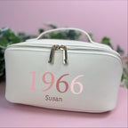 Personalised 60th Birthday Open Flat Washbag