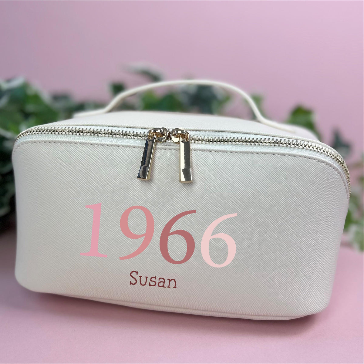 Personalised 60th Birthday Open Flat Washbag