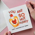 Personalised Hot Honey Valentine's Day Card