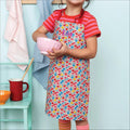 Personalised Wipeable Cotton Kids Floral Apron