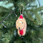 Personalised Cockapoo With Santa Hat Bauble