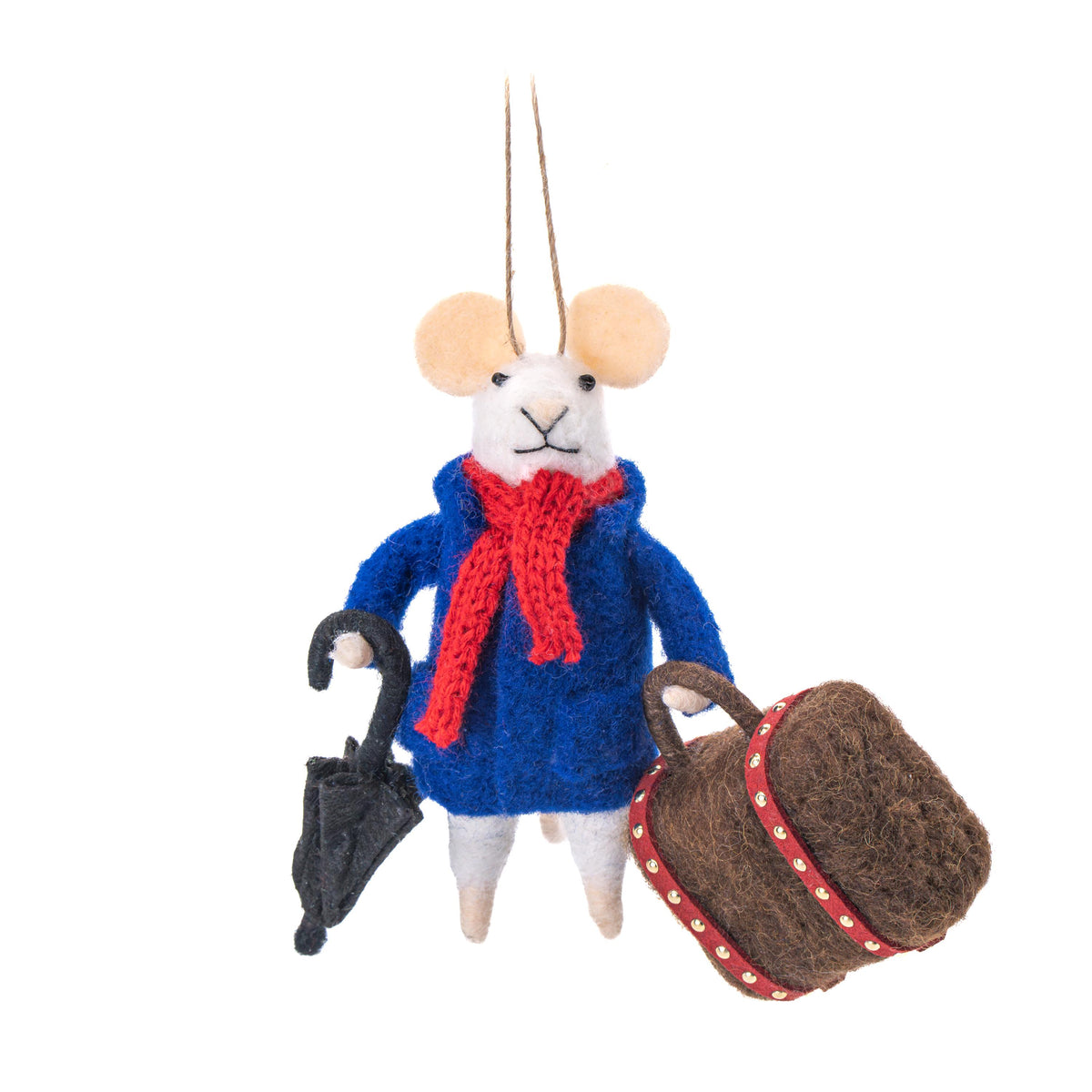 Personalised Travelling Mouse Christmas Bauble