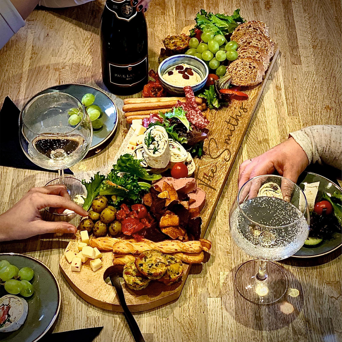 Personalised Extra Long Mango Serving Platter