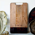 Personalised Wood And Tortoise Shell Serving Board