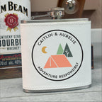 Personalised Adventure Responsibly Hip Flask