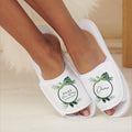 Personalised Greenery Hen Party Slippers