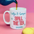Personalised Spill The Tea Session Mug