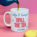 Personalised Spill The Tea Session Mug