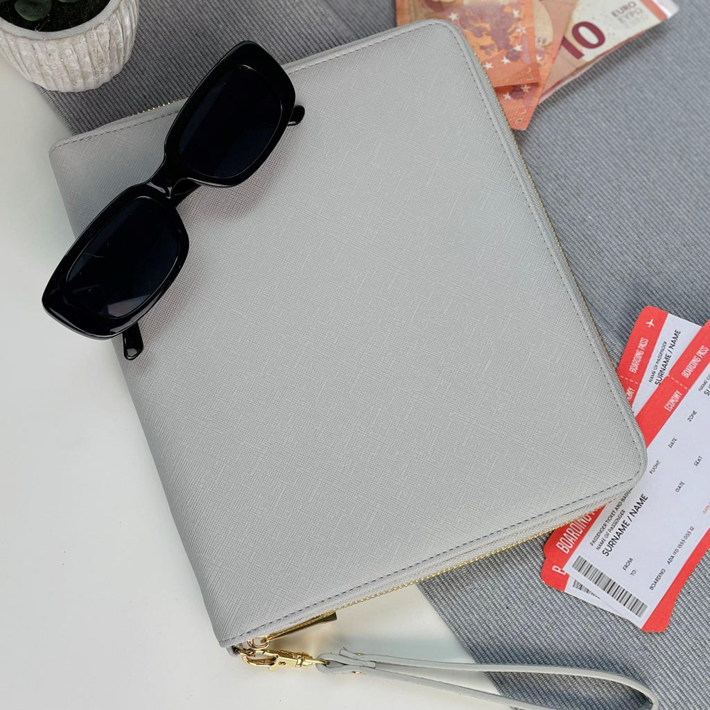 Personalised Script Font Pink Travel Wallet