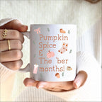 Personalised Pumpkin Spice And The Ber Months Autumn Mug