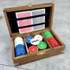 Personalised Wooden Poker Set