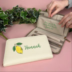 Lemon Travel Jewellery Case With Secret Message