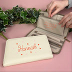 Hearts Travel Jewellery Case With Secret Message