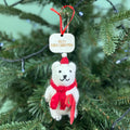 Personalised Skiing Polar Bear Bauble