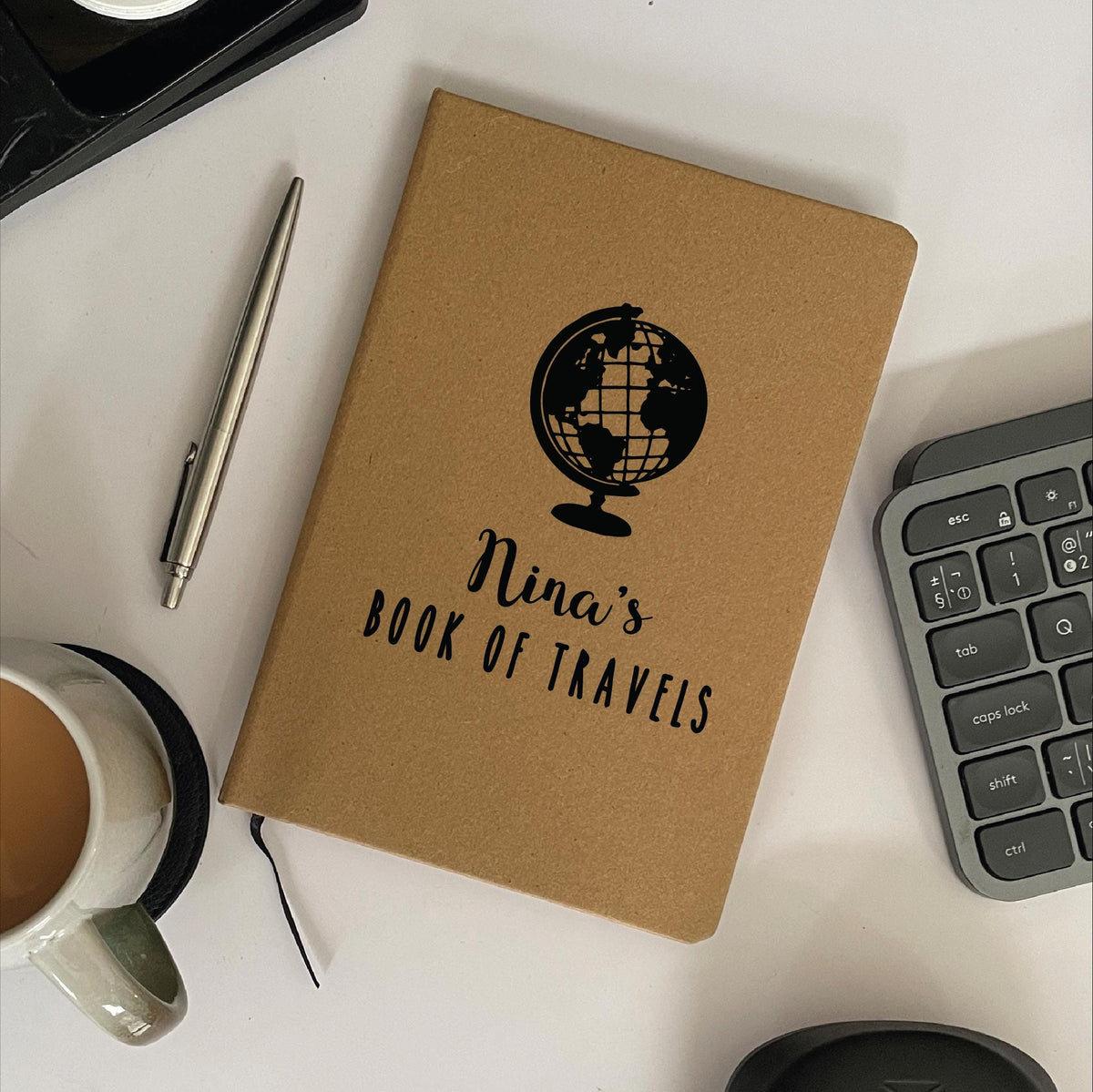 Personalised Book Of Travel Notebook