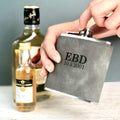 Personalised Leather Effect Birthday Hip Flask