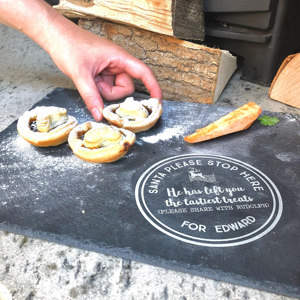Personalised Santa Stop Here Christmas Eve Board