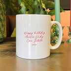 Personalised Colourful Birth Year Birthday Mug