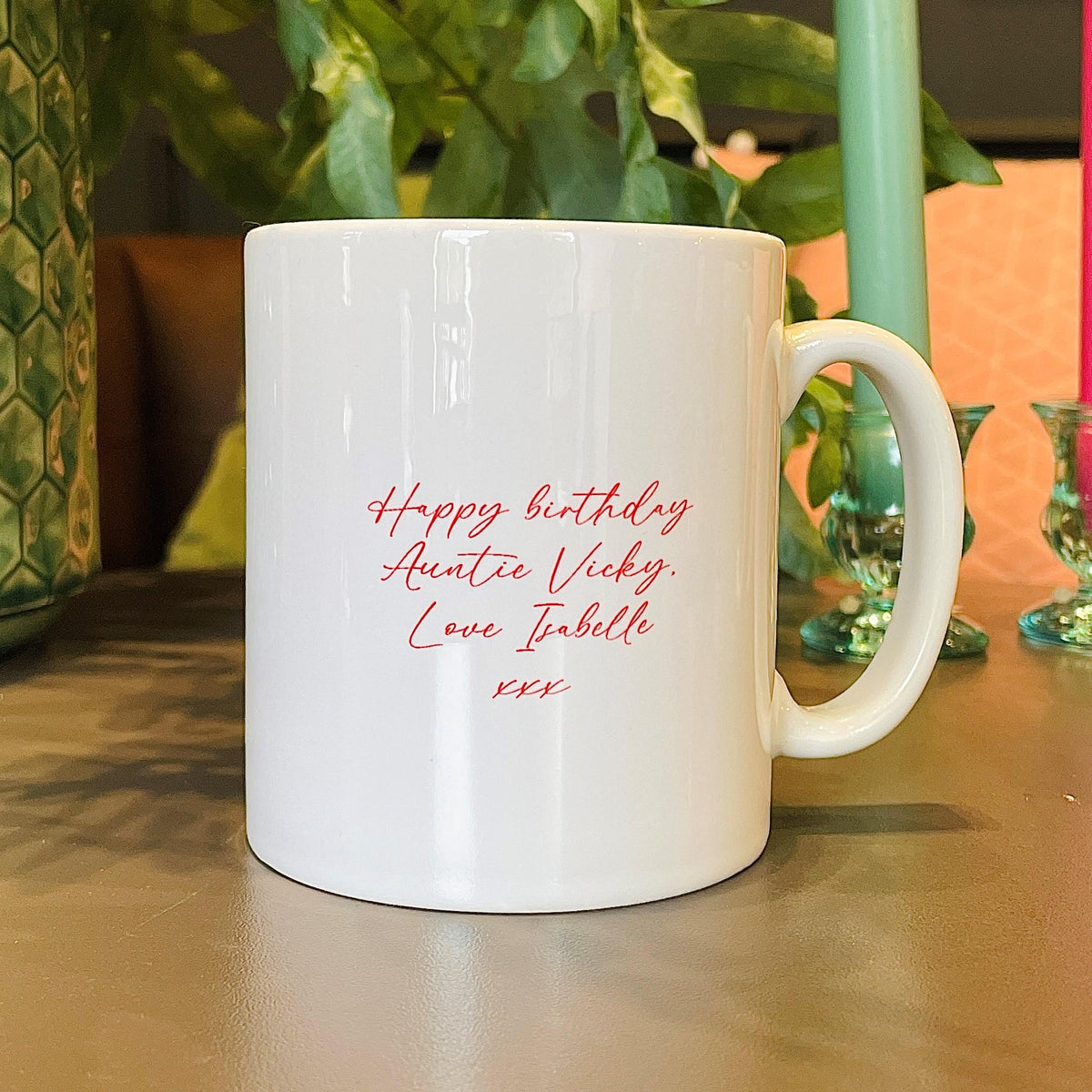 Personalised Colourful Birth Year Birthday Mug