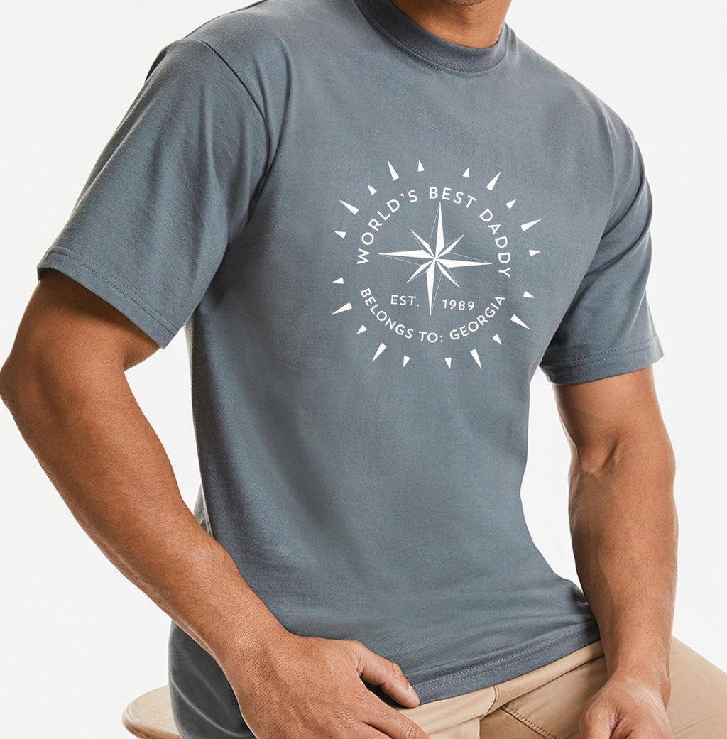 Personalised Compass T Shirt