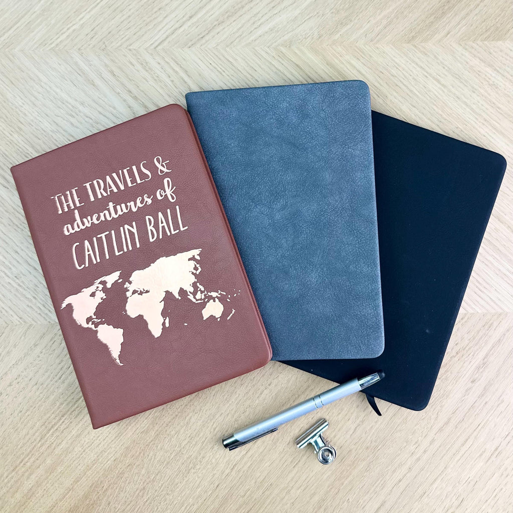 Personalised Travels And Adventures Travel Journal
