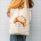 Personalised Croissant Bride Tote Bag