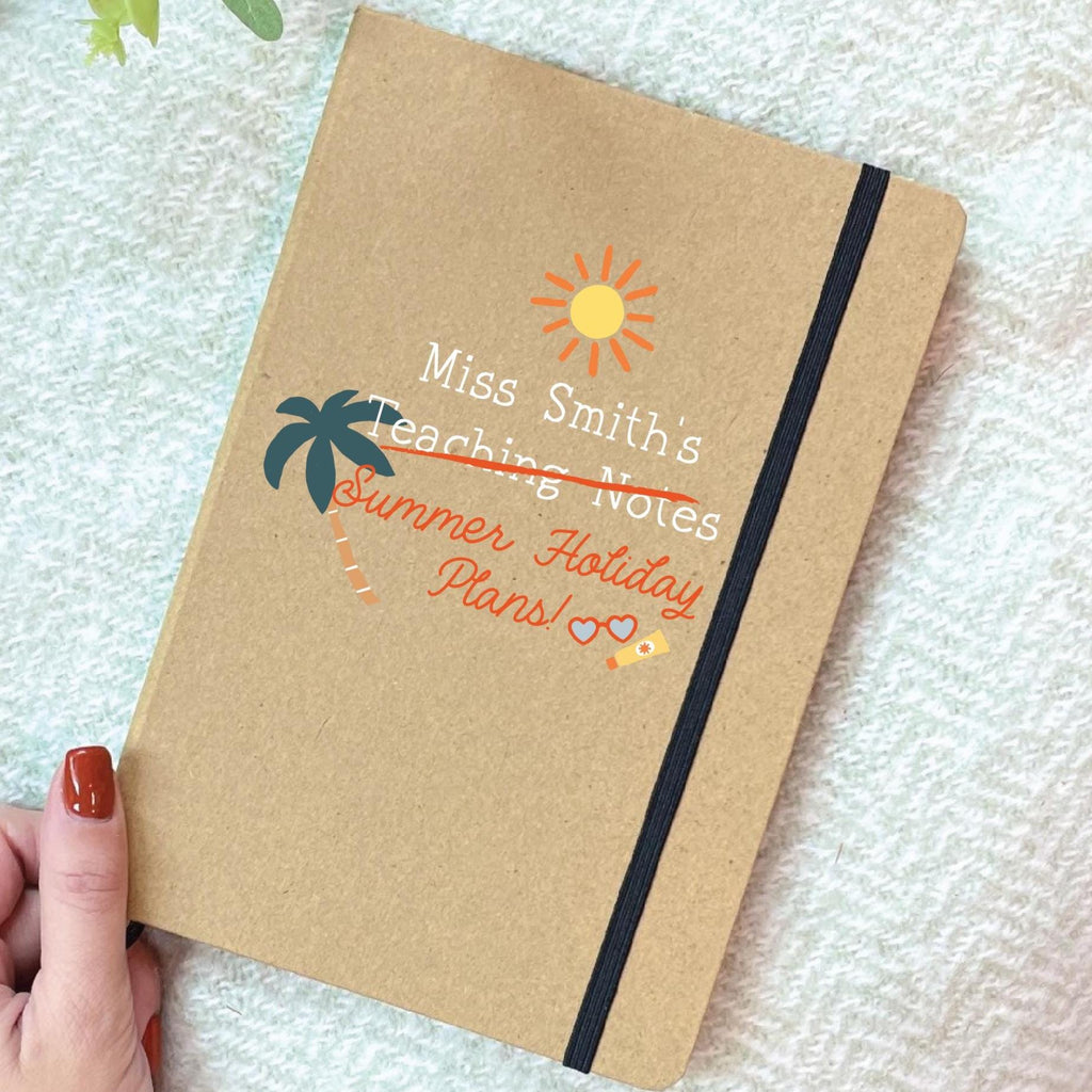 Personalised Teaching Notes Summer Holiday Plans Notebook