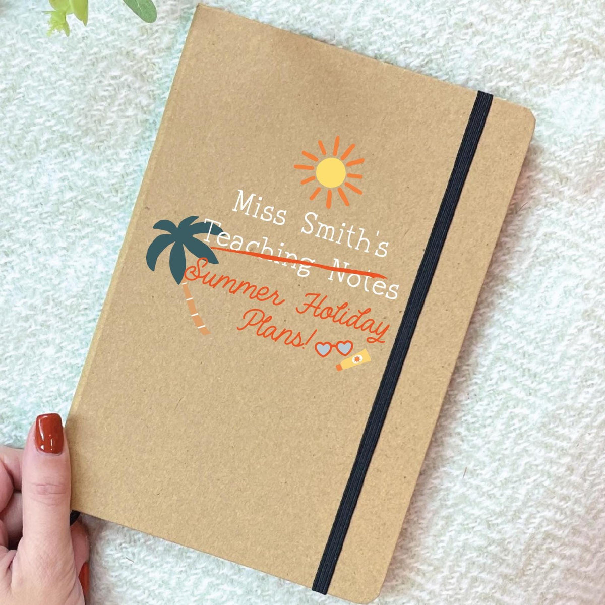 Personalised Teaching Notes Summer Holiday Plans Notebook