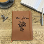 Personalised Best Teacher Vase Notebook