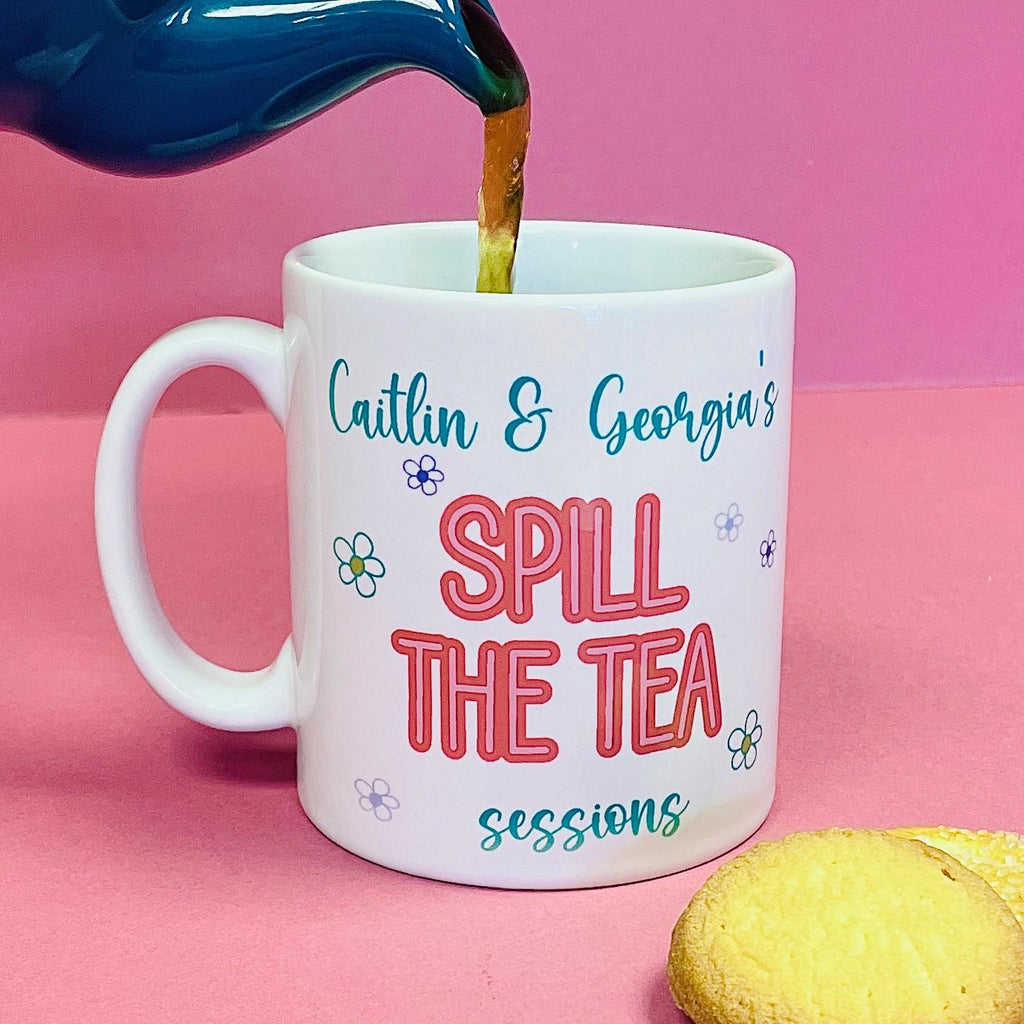 Personalised Spill The Tea Session Mug