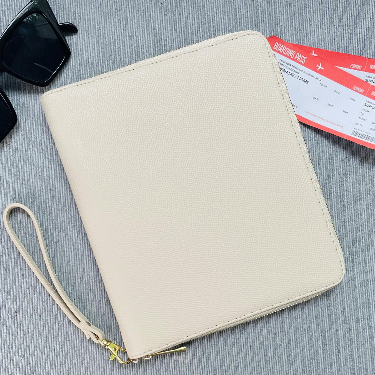 Personalised Script Font Pink Travel Wallet
