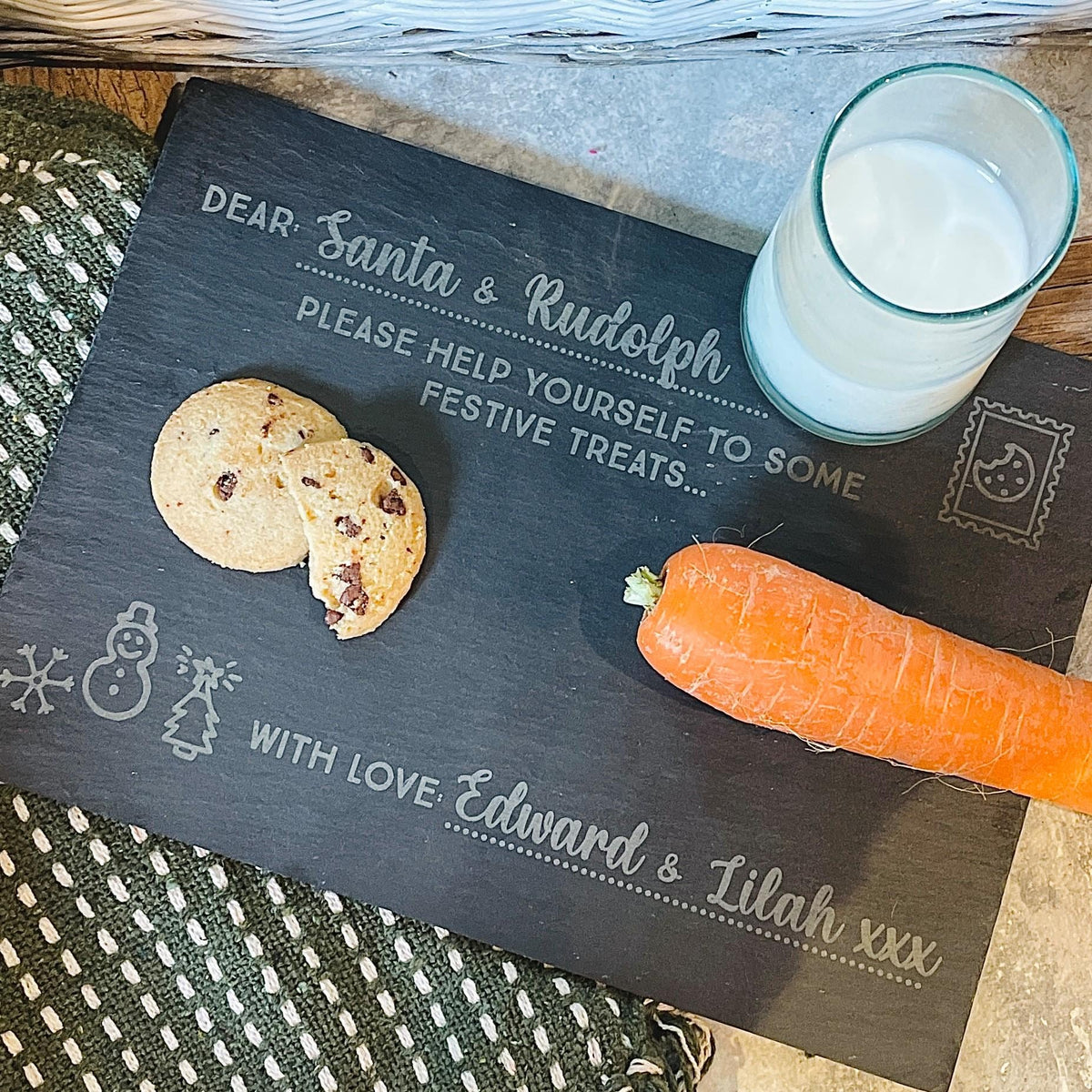 Personalised Letter To Santa Christmas Eve Board
