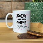 Personalised Shine Jesus Shine Teacher Mug